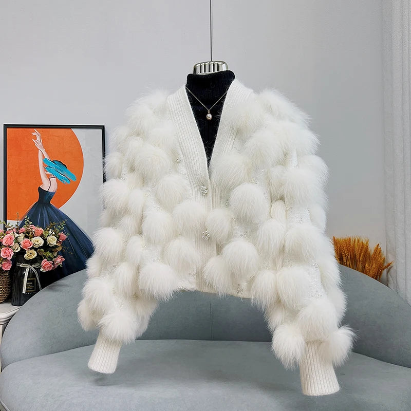 Fur Cardigan Coat