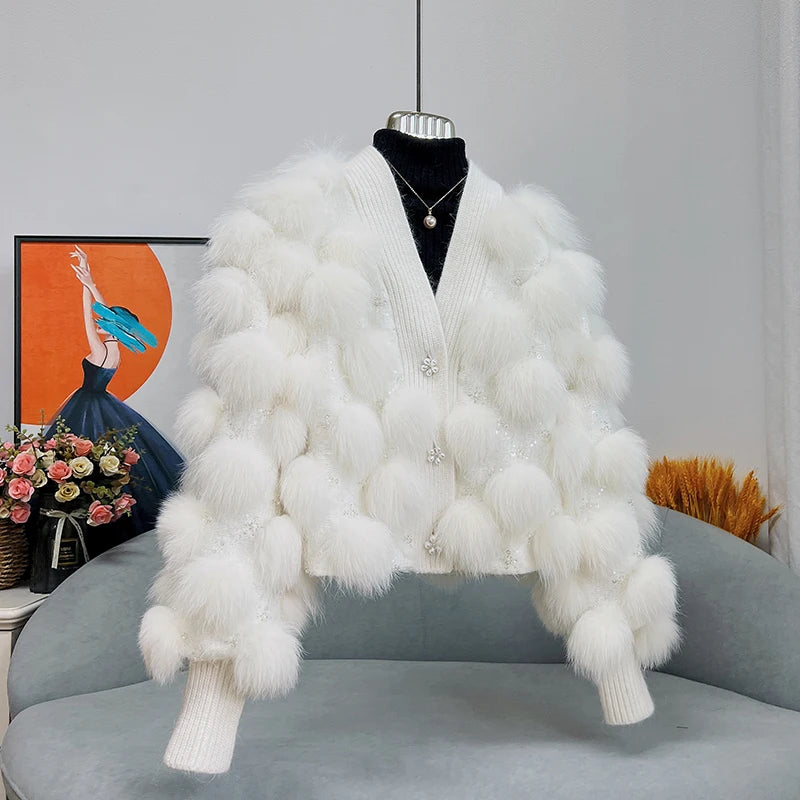 Fur Cardigan Coat