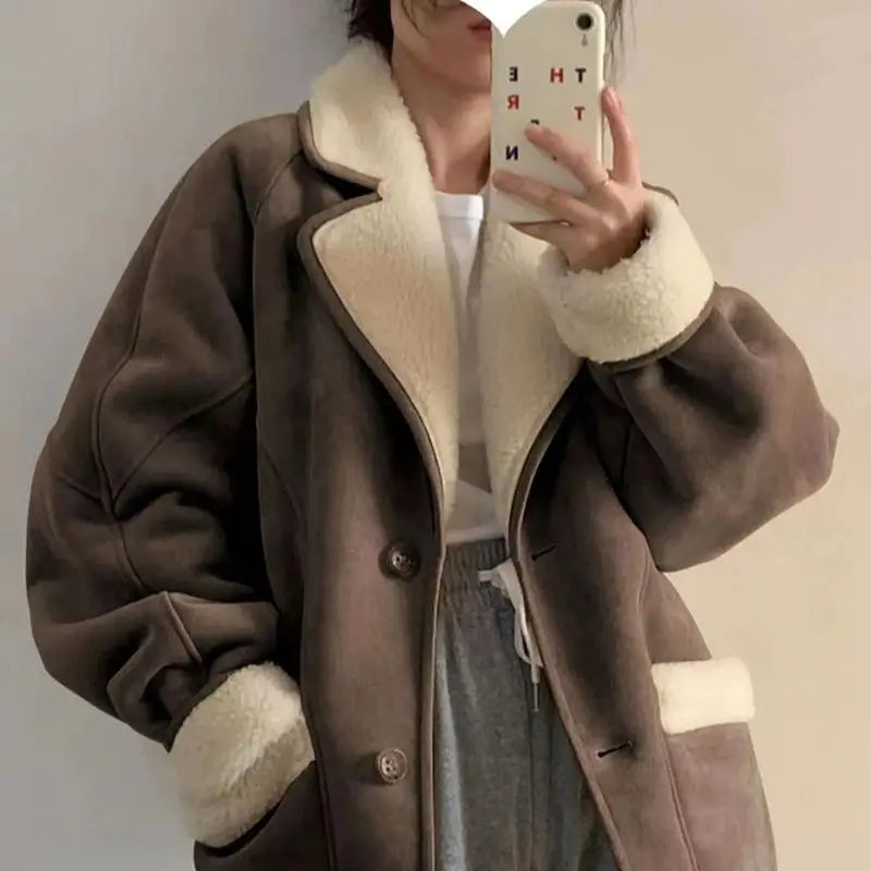 Vintage Wool Shearling Jacket